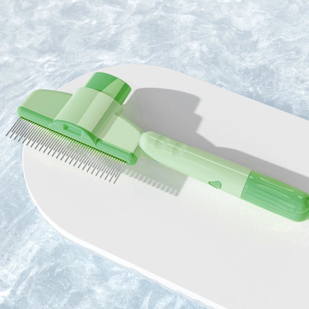 Self Cleaning Slicker Brush with Release Button Dog Brush Dog Deshedding Brush Hair Remover Comb for Dogs and Cats
