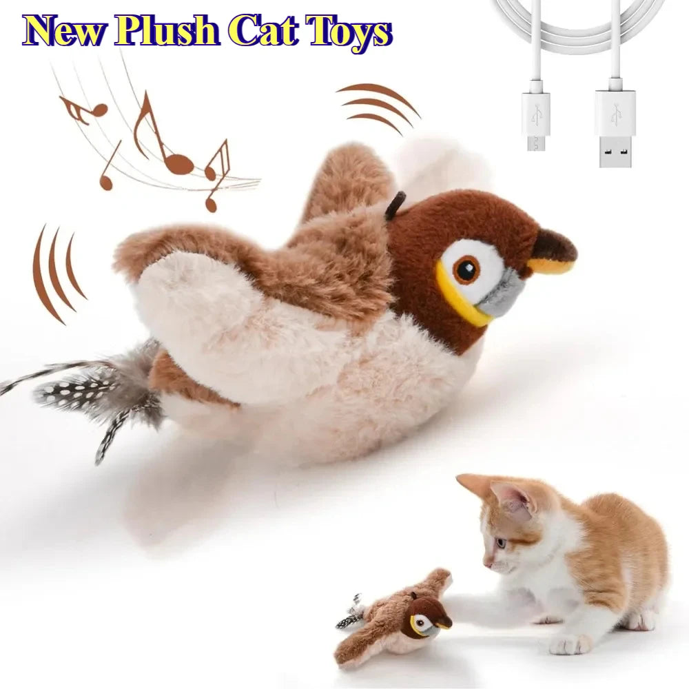 ChirpCharge™ – Touch-Activated Catnip Bird Toy (USB Rechargeable)