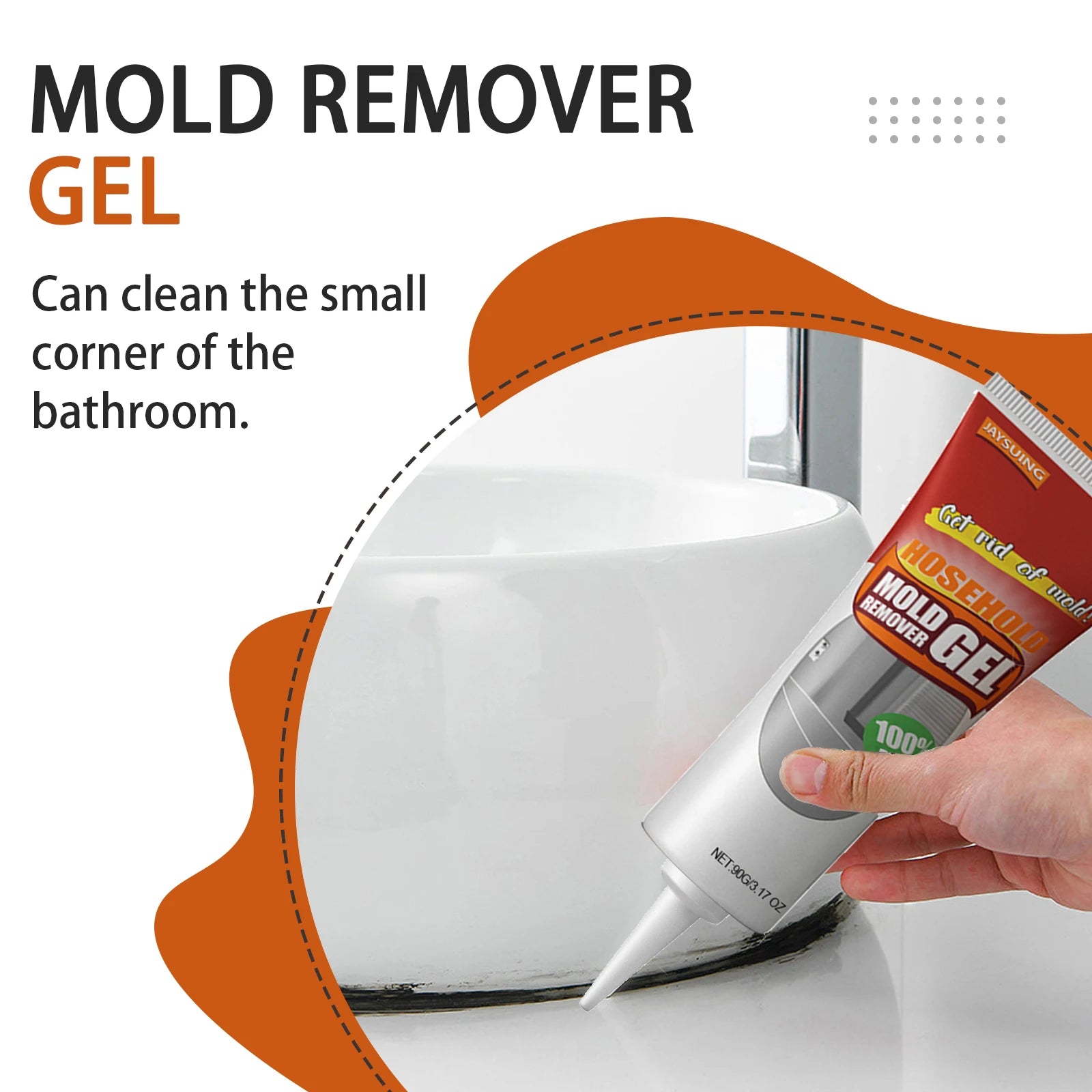 Household Mold Remover Gel – Eliminates Mold, Mildew, Odor & Stains | 1–10 Pack Options