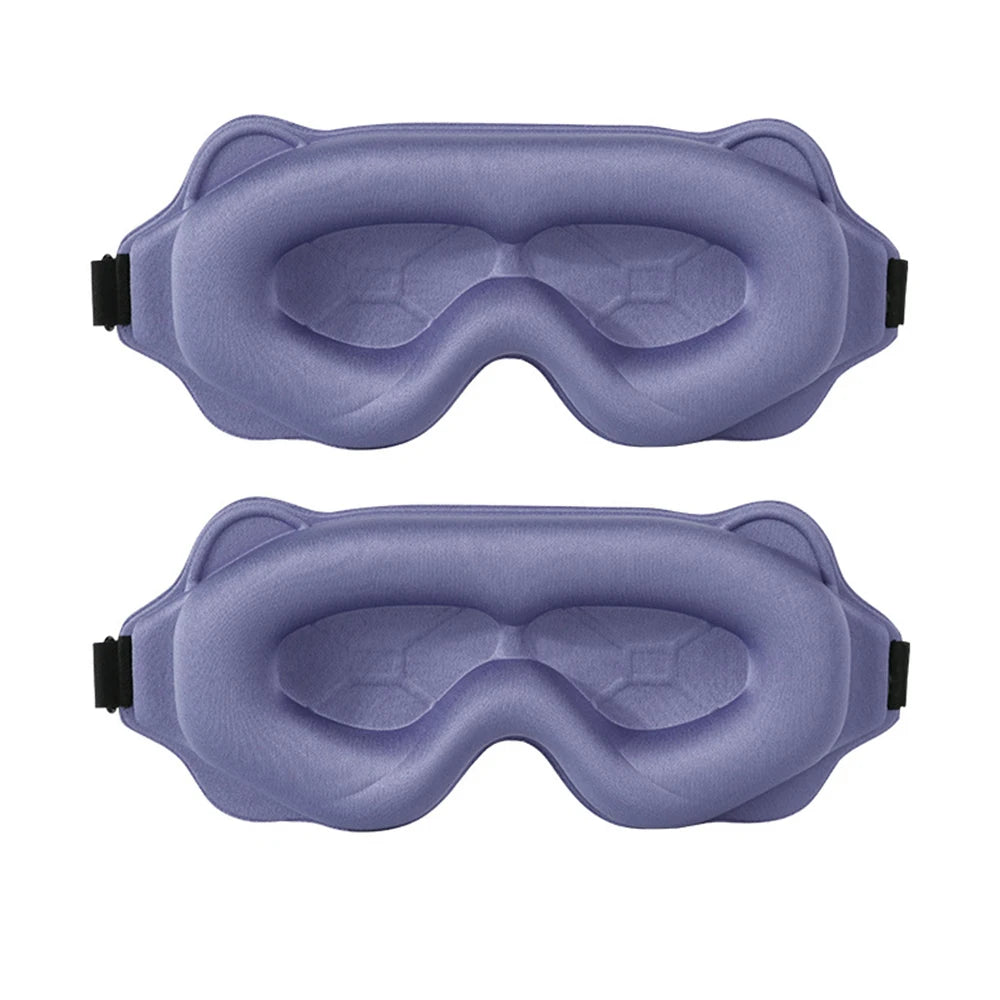 Restora™ 3D Sleep Mask – Soft, Breathable Eye Shade for Travel & Nighttime Use | 100% Light Blocking