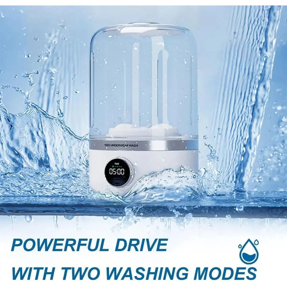 MiniWash™ Ye02 – Portable 1L Wireless Washing Machine for Delicates