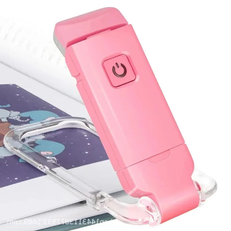 LumaClip™ – USB Rechargeable LED Book Light with Eye Protection & Portable Clip Design