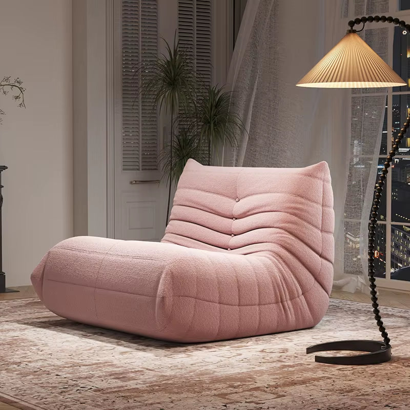 Modernity Sleep Tatami 2-Seat Tone Lazy Living Room Sofa Reclining Caterpillar Balcony Reading Chair Soft Bedroom Leisure Sofa