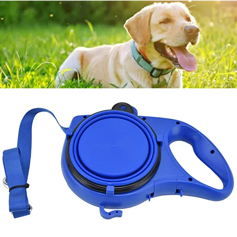 PawPort™ 3-in-1 Outdoor Pet Leash – Leash, Water Bottle & Waste Bag Holder