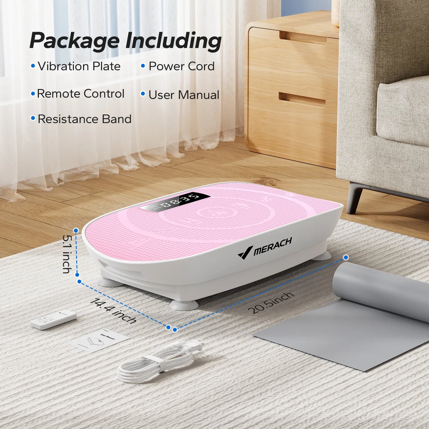 MERACH Whole Body Vibration Plate – Full-Body Workout & Recovery Machine