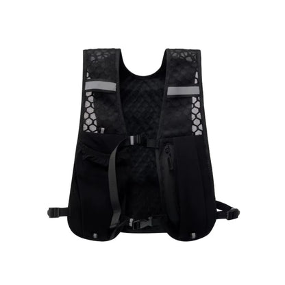 New Running Water Bottle Storage Vest Lightweight Running Vest Reflective Hydration Water Chest Pack with Phone Holder
