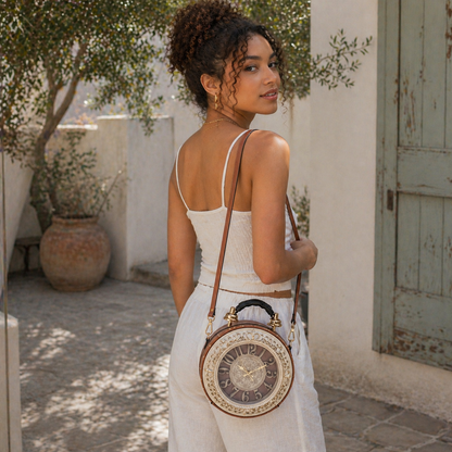 Chrona™ Retro Timepiece Crossbody Bag