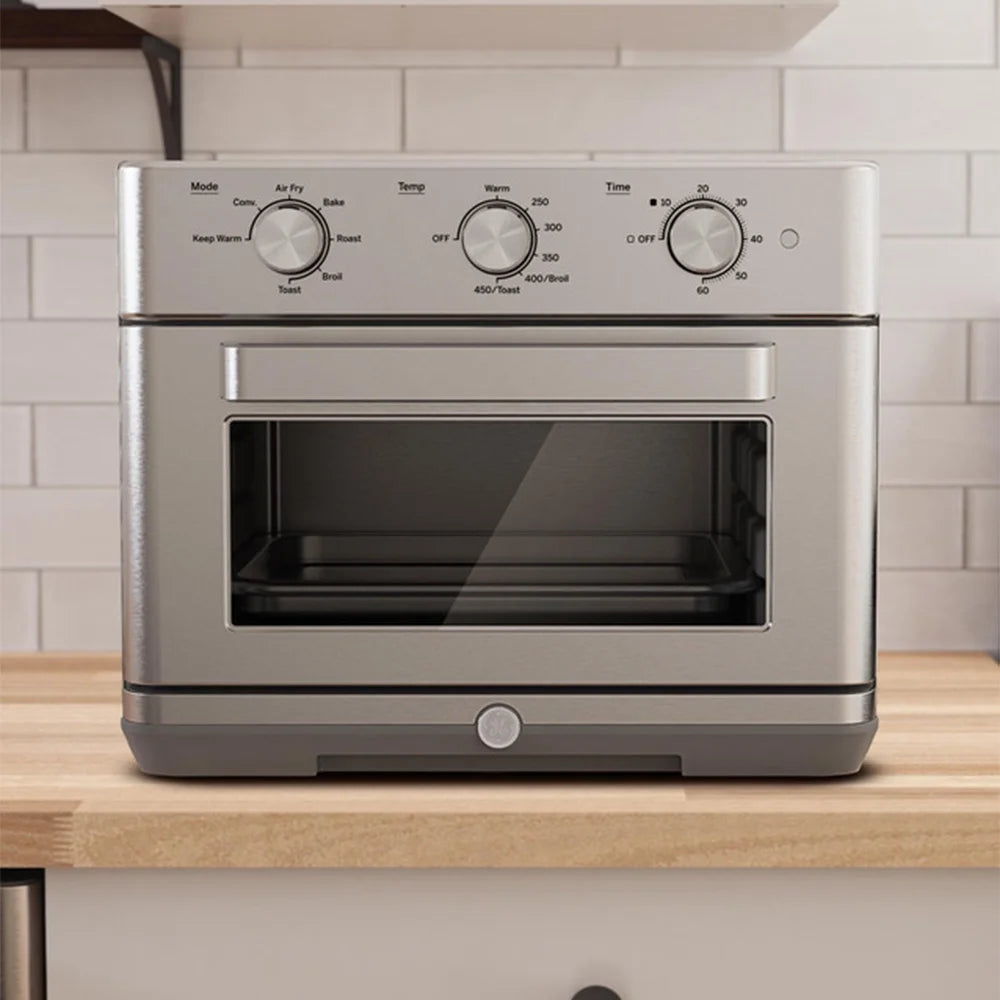 GE® 7-in-1 Mechanical Air Fryer Toaster Oven – Stainless Steel