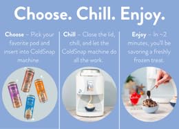 Vanilla Ice Cream Pods – Premium, Creamy Single-Serve Vanilla Dessert Made in Minutes– Frozen Treat with Zero Prep – Convenient, No Freezer Required, Ready Anytime – Pack of 12 ( MACHINE REQUIRED)