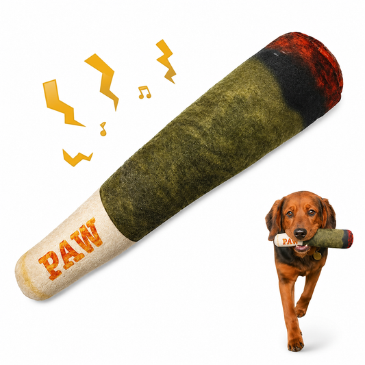 PuffPup™ Squeaky Plush Dog Toy