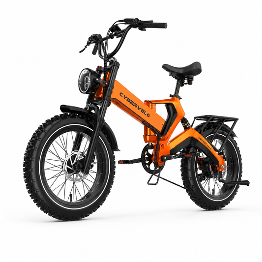 Cybervelo™ EK6 Folding Fat Tire E-Bike – 2000W Peak, 35+ MPH, 100+ Mile Range