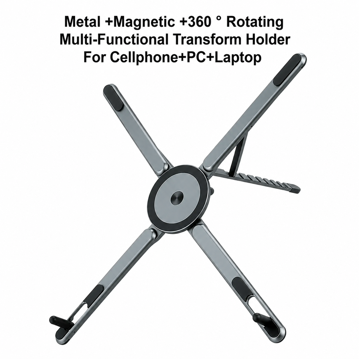Portable Laptop Stand – Foldable Magnetic Metal Stand