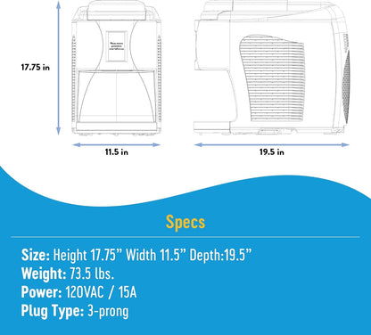 Ultimate Frozen Treat Machine - Instant Ice Cream, Non-Dairy Desserts & Smoothies with Freeze-On-Demand Technology - Single-Serve Convenience & 1 Year Warranty!
