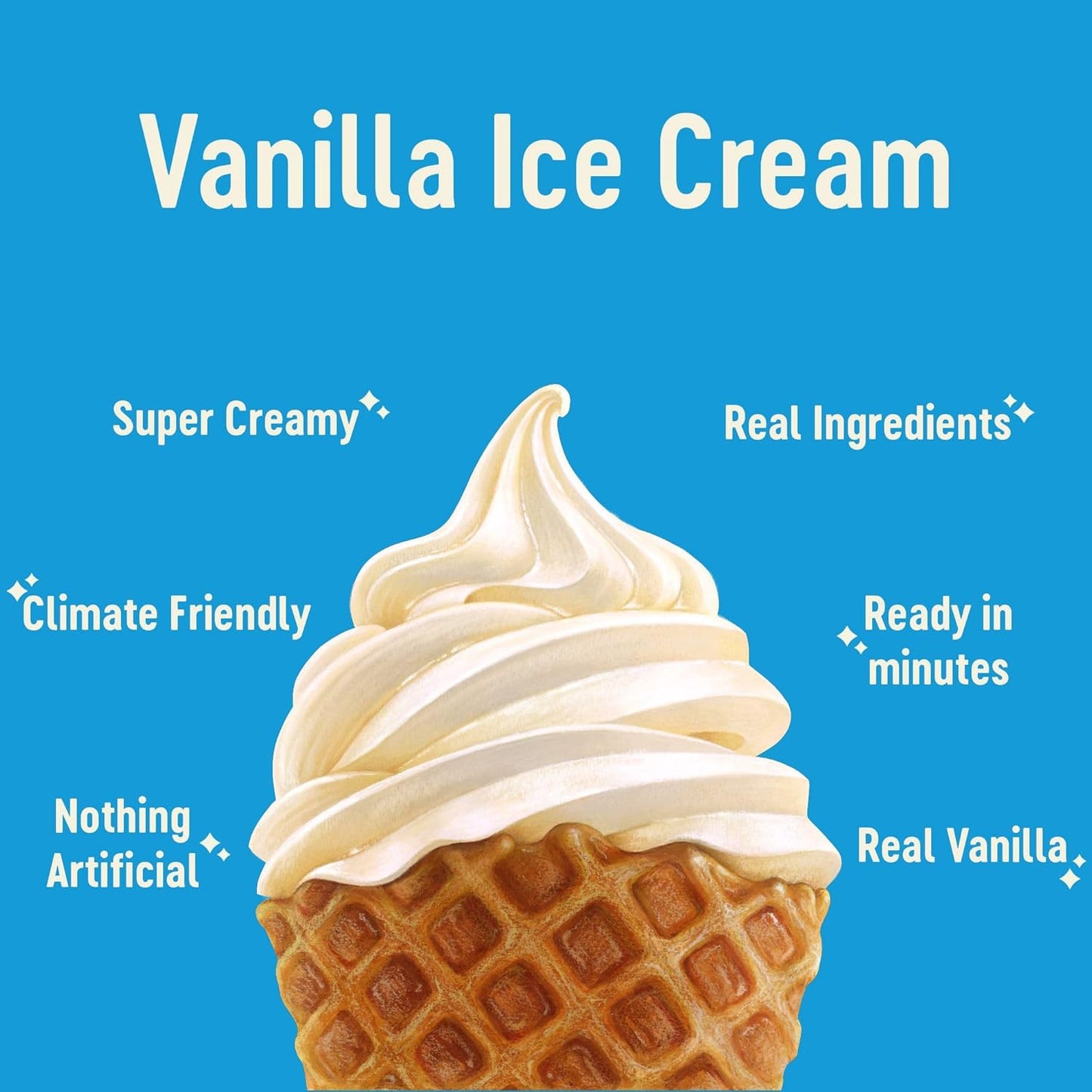 Vanilla Ice Cream Pods – Premium, Creamy Single-Serve Vanilla Dessert Made in Minutes– Frozen Treat with Zero Prep – Convenient, No Freezer Required, Ready Anytime – Pack of 12 ( MACHINE REQUIRED)