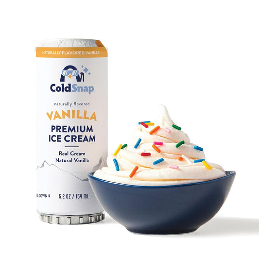 Vanilla Ice Cream Pods – Premium, Creamy Single-Serve Vanilla Dessert Made in Minutes– Frozen Treat with Zero Prep – Convenient, No Freezer Required, Ready Anytime – Pack of 12 ( MACHINE REQUIRED)