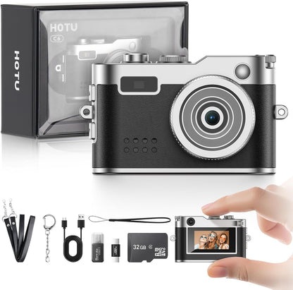 HOTU™ RetroSnap Mini HD Camera – Portable Keychain Vlog Recorder