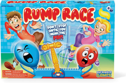 Rump Race Balloon Popping Battle Board Game Family Game Night, Party Game