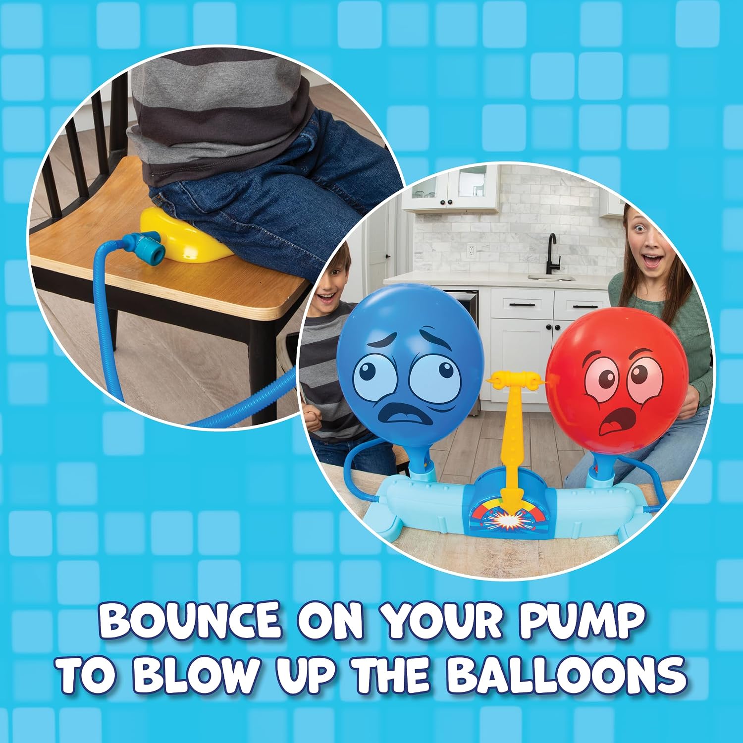 Rump Race Balloon Popping Battle Board Game Family Game Night, Party Game