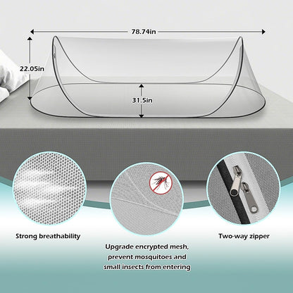 78 * 31 * 22Large Pop-Up Mosquito Net, Lightweight, Breathable, and Soft Convenient Mesh Tent,Foldable and Durable,Mosquito Net for Bed,Apply to Outdoor Athletes, Camping, Beach,Starlit Sky of Night.