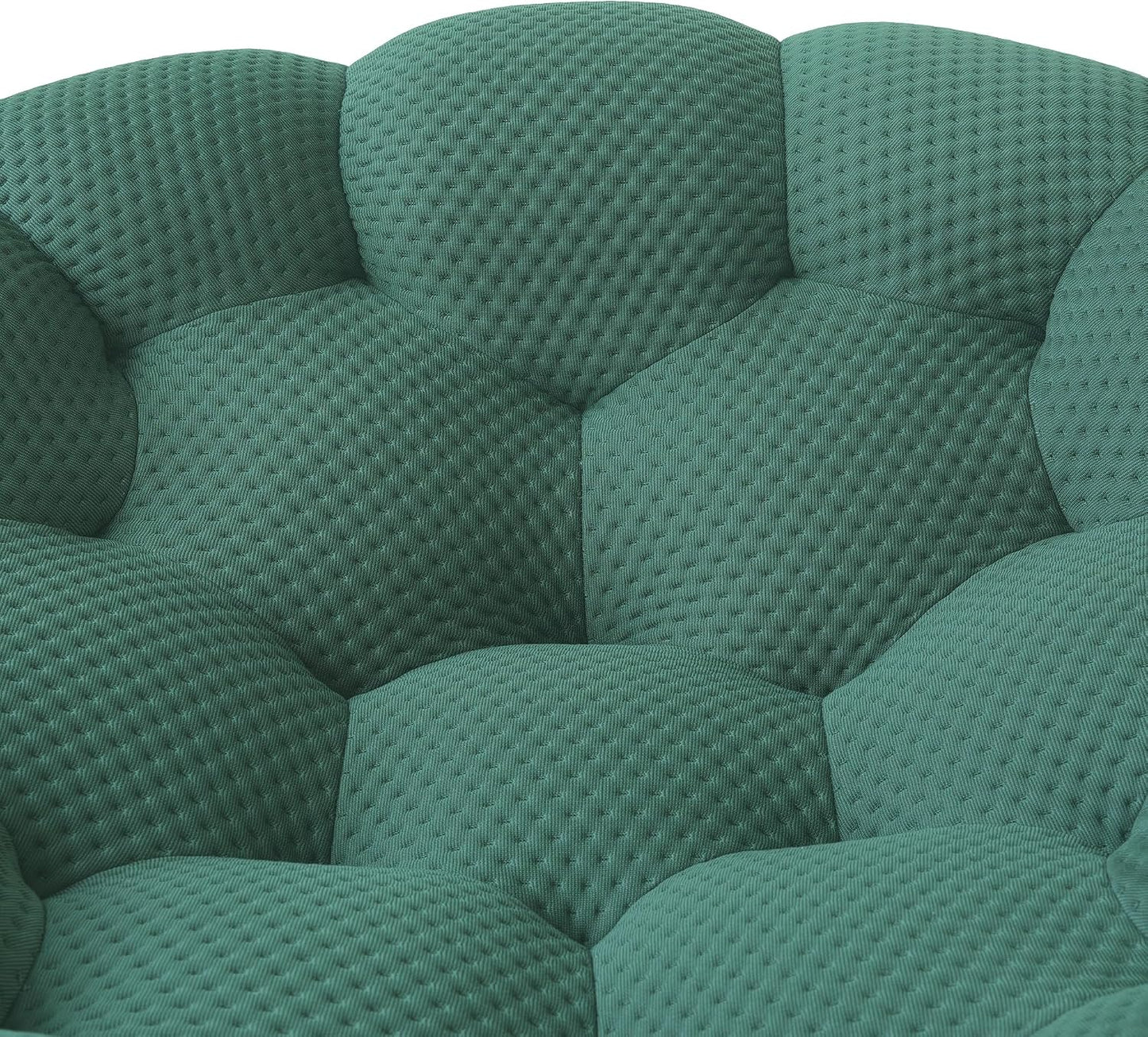 Bubble Couch, 98.43'' Modern 3-Seater Lazy Floor Couch, Memory Foam Bubble round Sofa 3D Honeycomb Shape Curved Sofas for Living Room, Office, Apartment (Green)