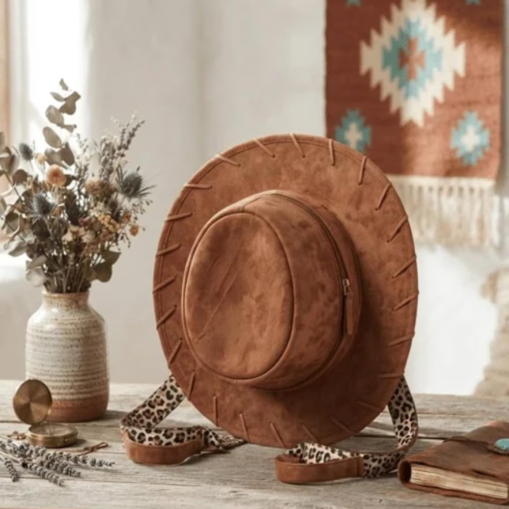 Cowgirl Hat Backpack, Cowboy Hatbackpack, Western Backpack for Women, Hat Shaped Bag for Travel & Daily Use