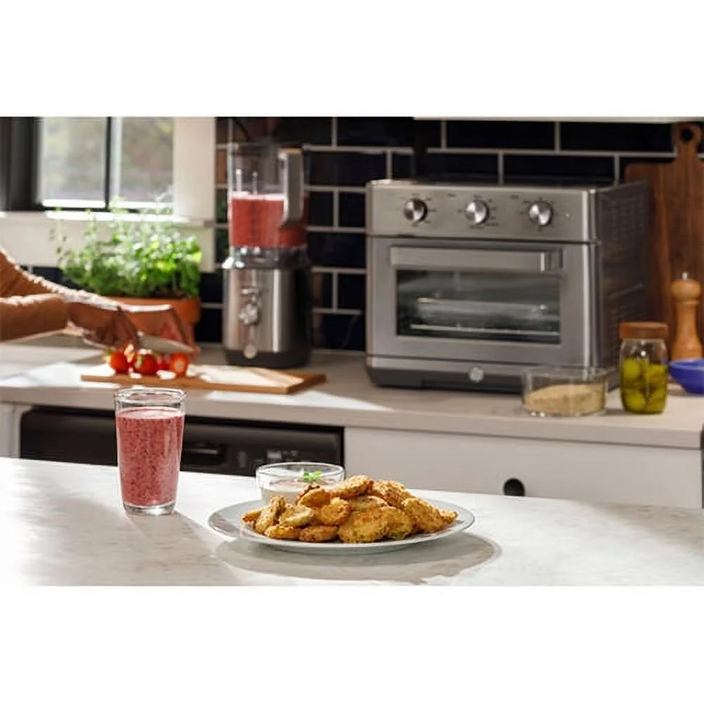GE® 7-in-1 Mechanical Air Fryer Toaster Oven – Stainless Steel