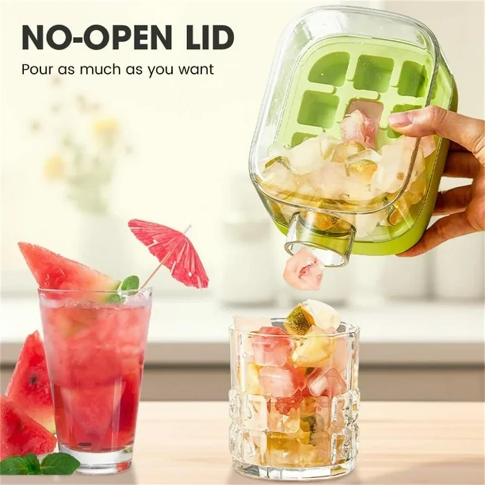 IcePress™ Bottle – 2-in-1 Push-to-Release Ice Maker with Straw