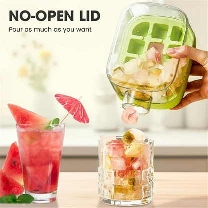 IcePress™ Bottle – 2-in-1 Push-to-Release Ice Maker with Straw