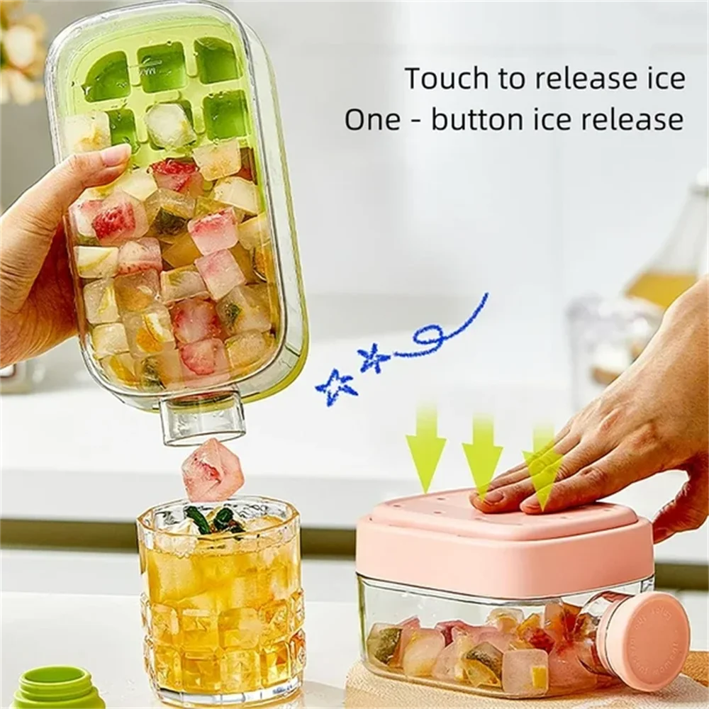 IcePress™ Bottle – 2-in-1 Push-to-Release Ice Maker with Straw