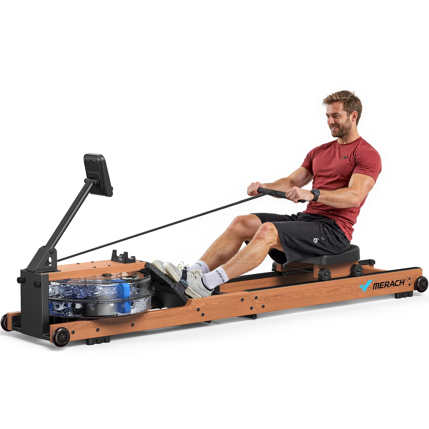 MERACH™ Premium Water Rowing Machine – Smooth, Full Body Training at Home