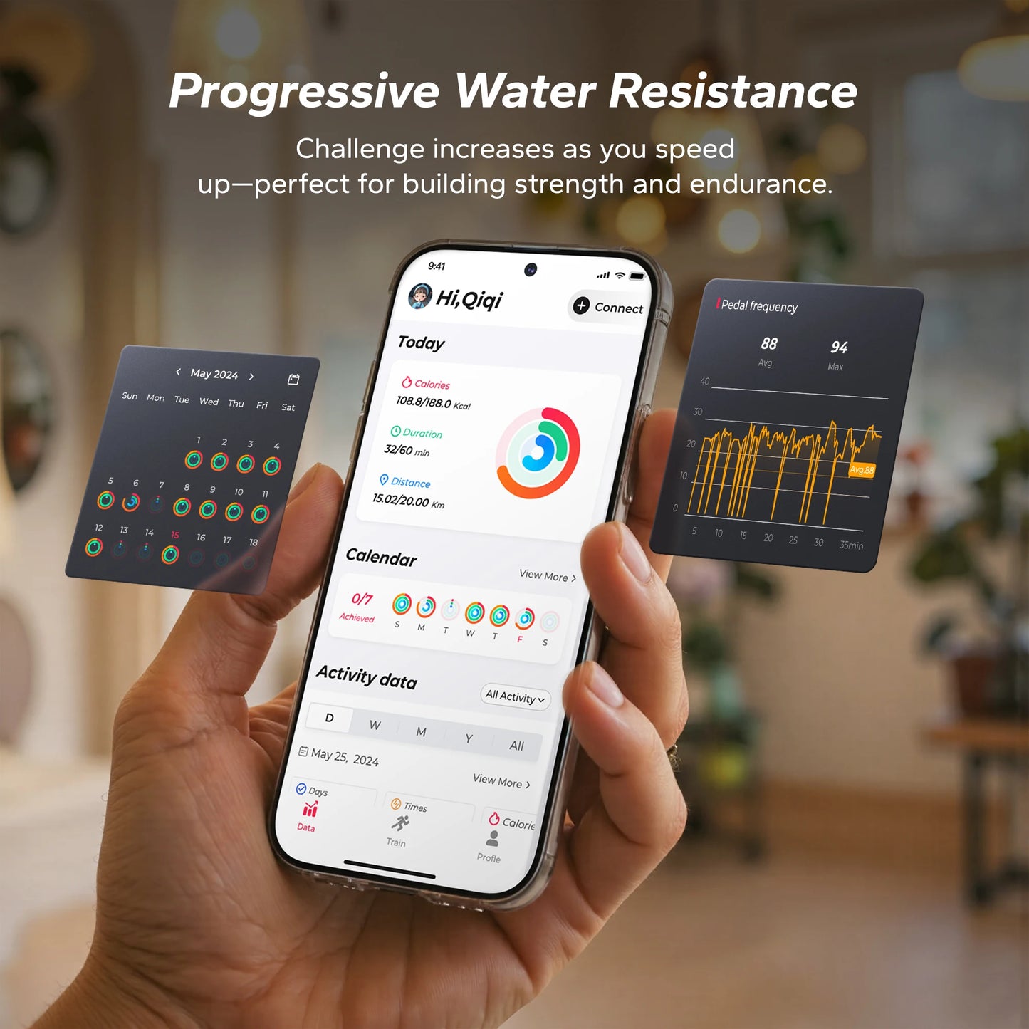 MERACH™ Premium Water Rowing Machine – Smooth, Full Body Training at Home