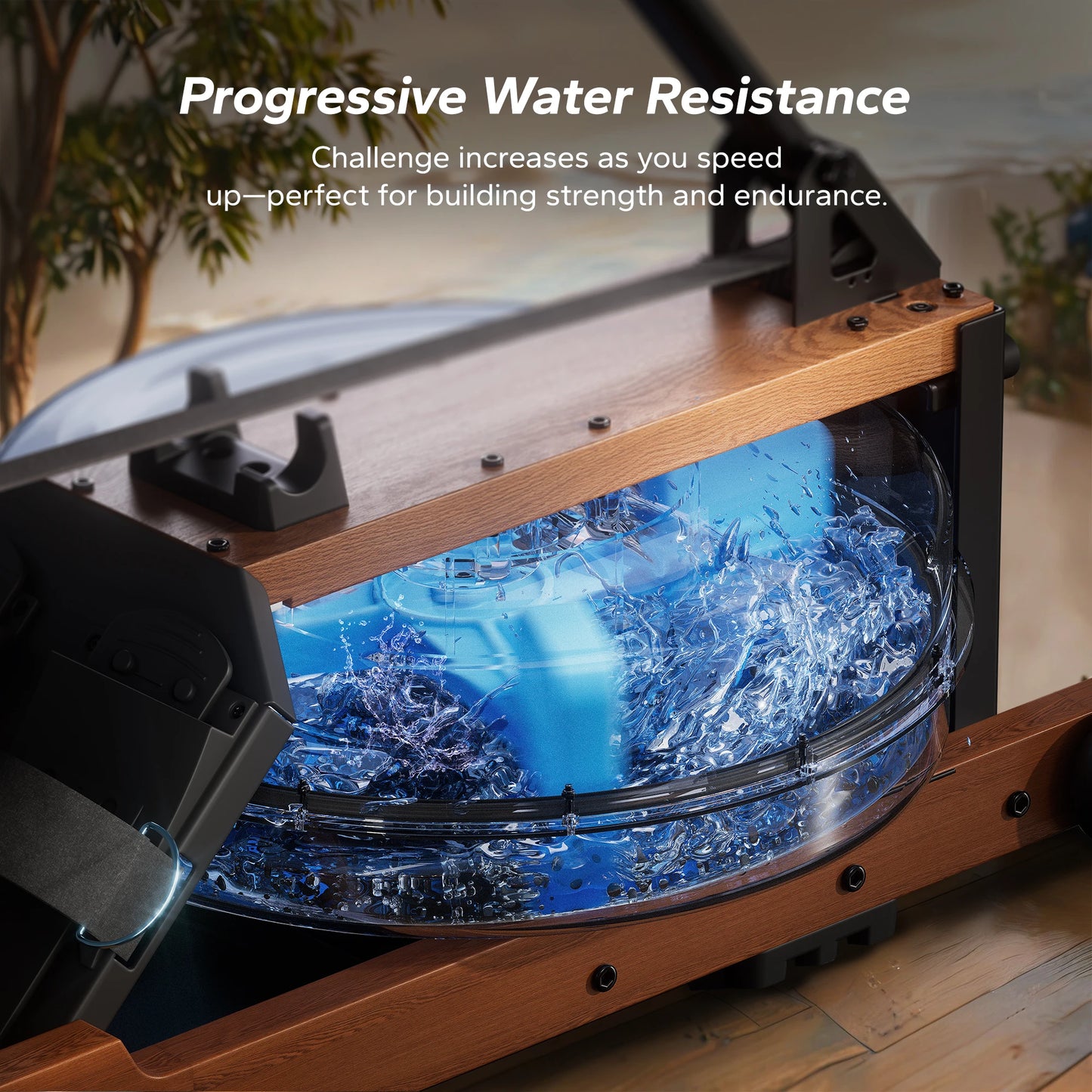 MERACH™ Premium Water Rowing Machine – Smooth, Full Body Training at Home
