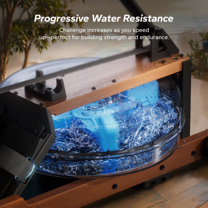 MERACH™ Premium Water Rowing Machine – Smooth, Full Body Training at Home