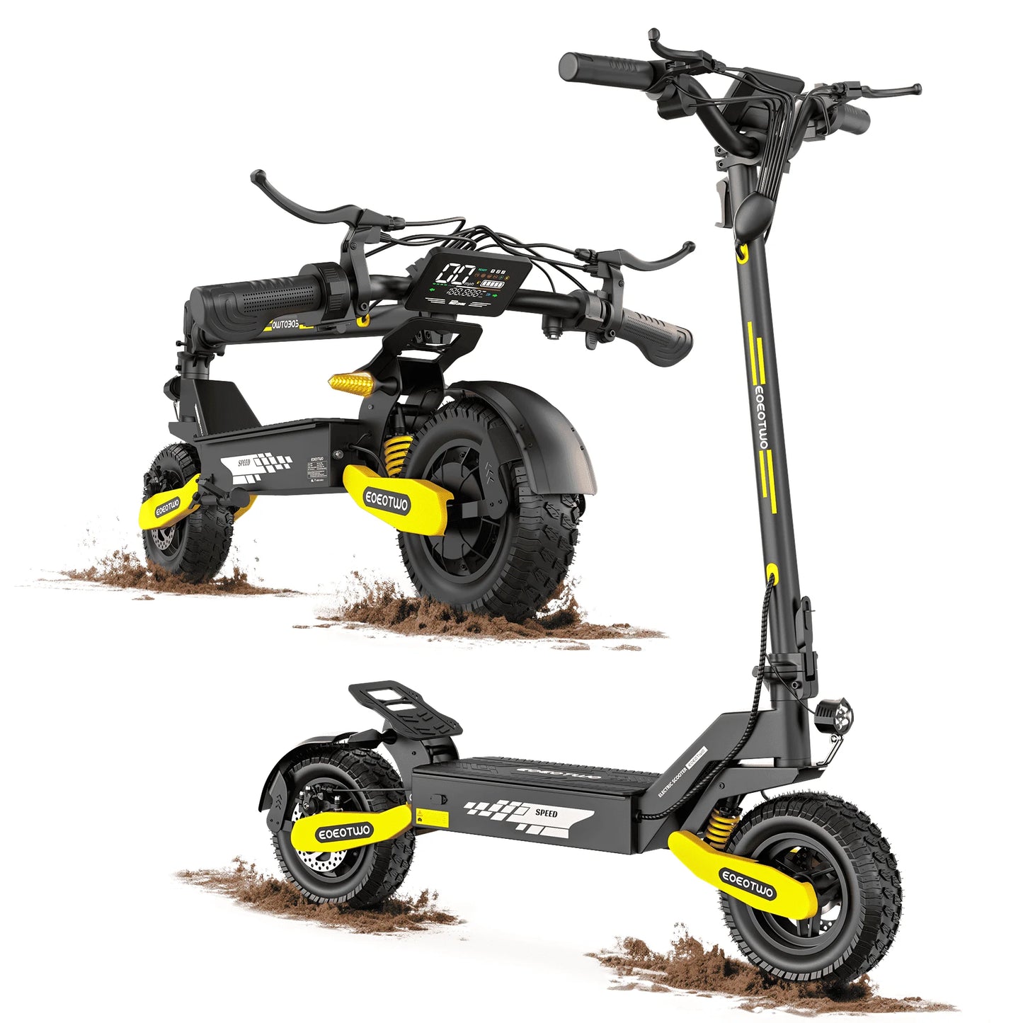 EOEOTWO™ 1200W Off-Road Electric Scooter – 28-31 MPH Long Range