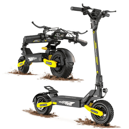 EOEOTWO™ 1200W Off-Road Electric Scooter – 28-31 MPH Long Range