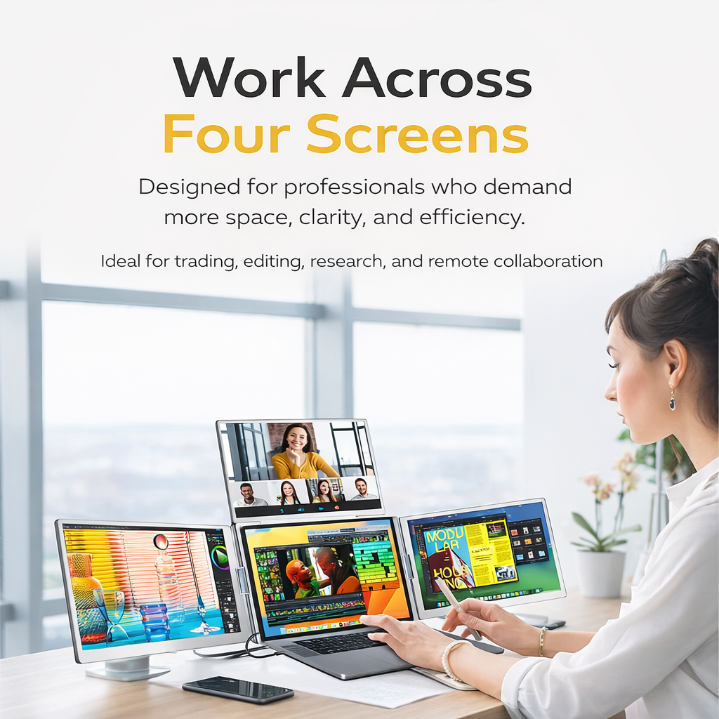 TriVista™ Triple Portable Display