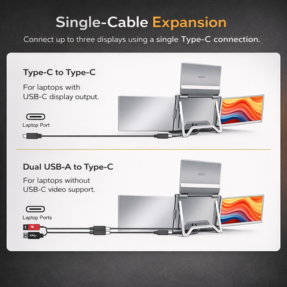 TriVista™ Triple Portable Display