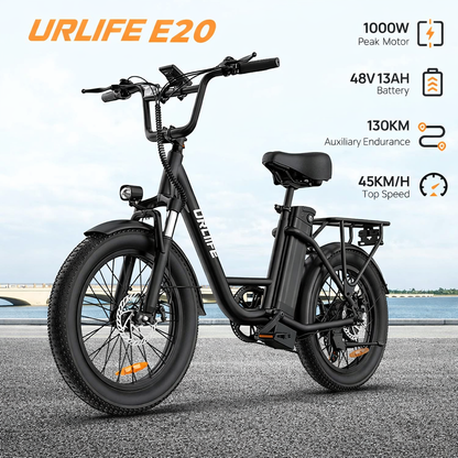 URLIFE E20 1000W Fat Tire Electric Bike