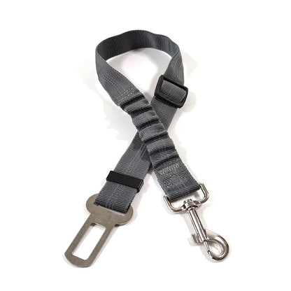 SafeRide™ Adjustable Dog Car Seat Belt – Pet Safety Harness Clip for Cars
