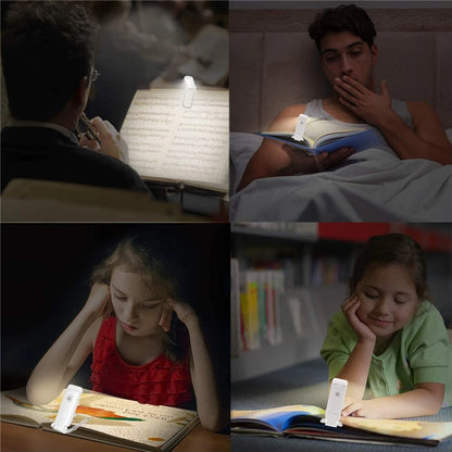 LumaClip™ – USB Rechargeable LED Book Light with Eye Protection & Portable Clip Design