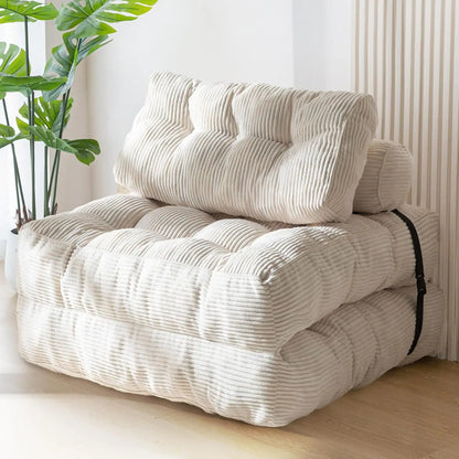 NestLounge™ Convertible Chair Bed – Plush Fold-Out Lounge Chair
