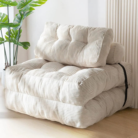 NestLounge™ Convertible Chair Bed – Plush Fold-Out Lounge Chair