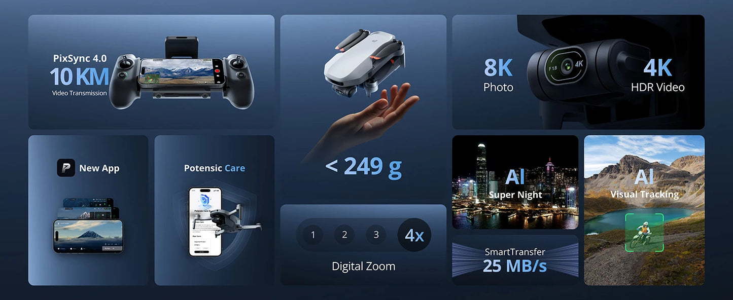 Potensic ATOM 2™ 4K AI Camera Drone