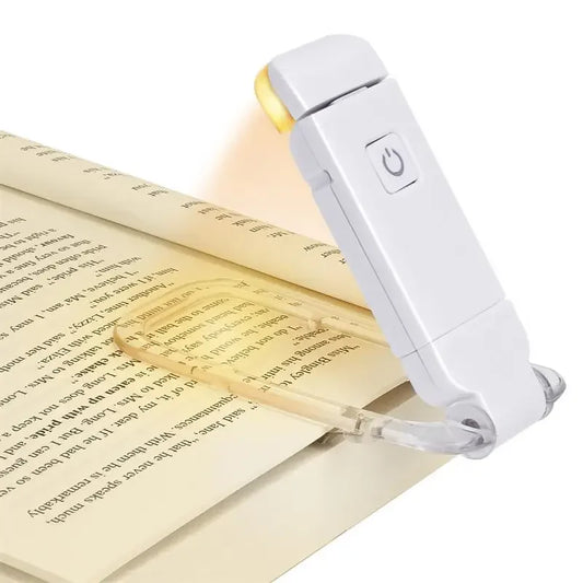 LumaClip™ – USB Rechargeable LED Book Light with Eye Protection & Portable Clip Design