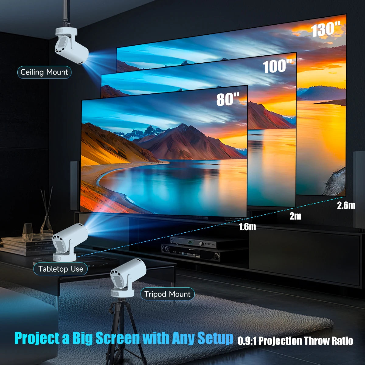Magcubic HY300 Pro+ 8K Smart Home Theater Projector