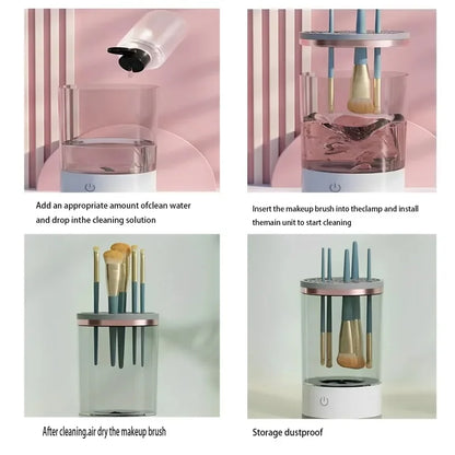 BlushBristle™ Electric Makeup Brush Cleaner – Fast, Gentle &amp; Hands-Free