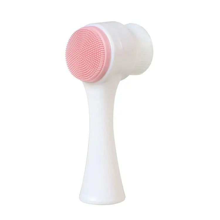 GlowDuo™ Double-Sided Facial Cleansing Brush – Deep Clean, Gentle Exfoliation & Relaxing Massage