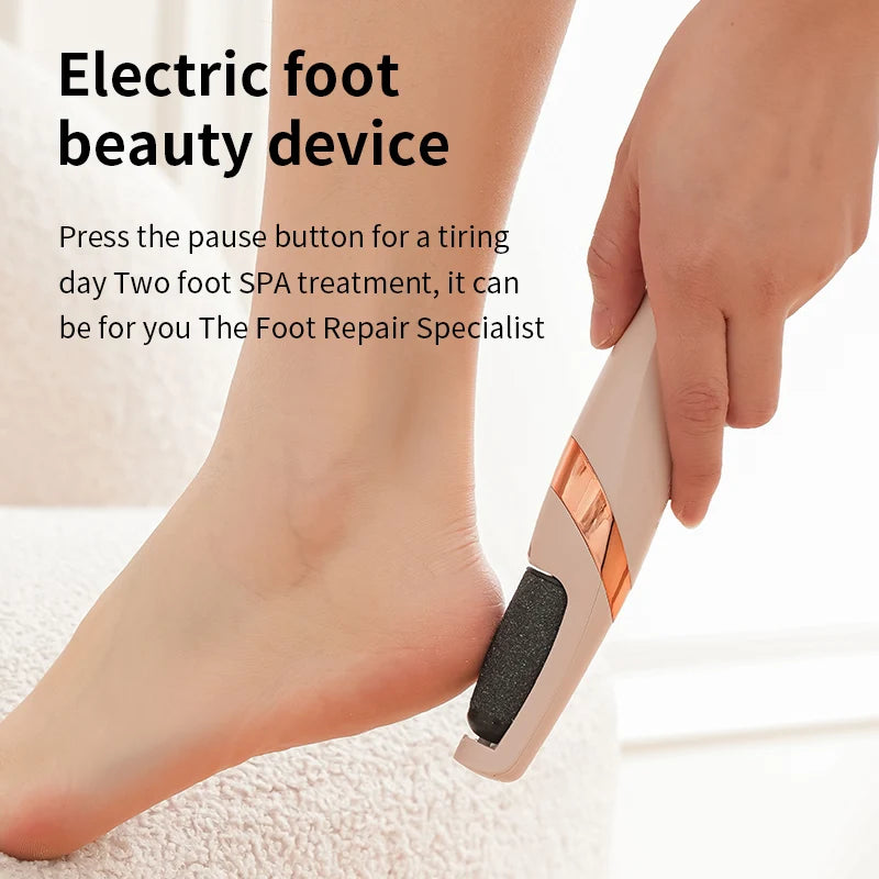 Veloura™ Electric Foot Grinder — Dual-Head Rechargeable Callus Remover