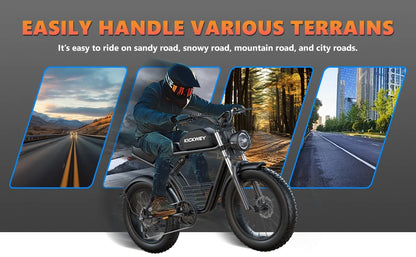Kickwey K7 1500W Electric Bike – 48V 23Ah Fat-Tire All-Terrain E-Bike (AU)
