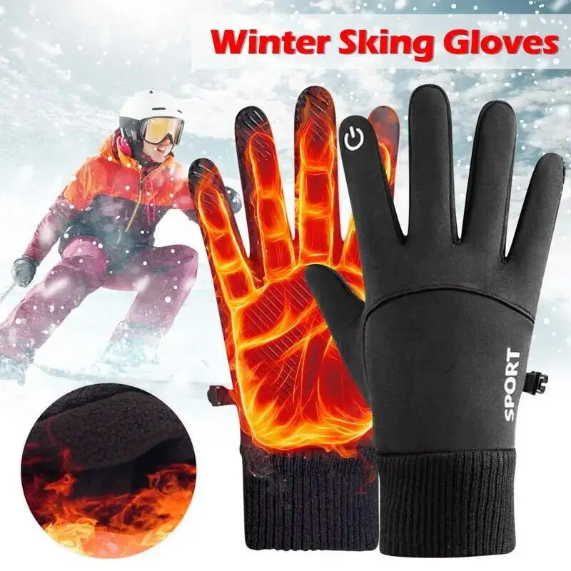 ThermaGuard™ Waterproof Touchscreen Winter Gloves – Ultra-Warm, Full-Finger Protection